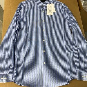 Theory Irving blue dress shirt